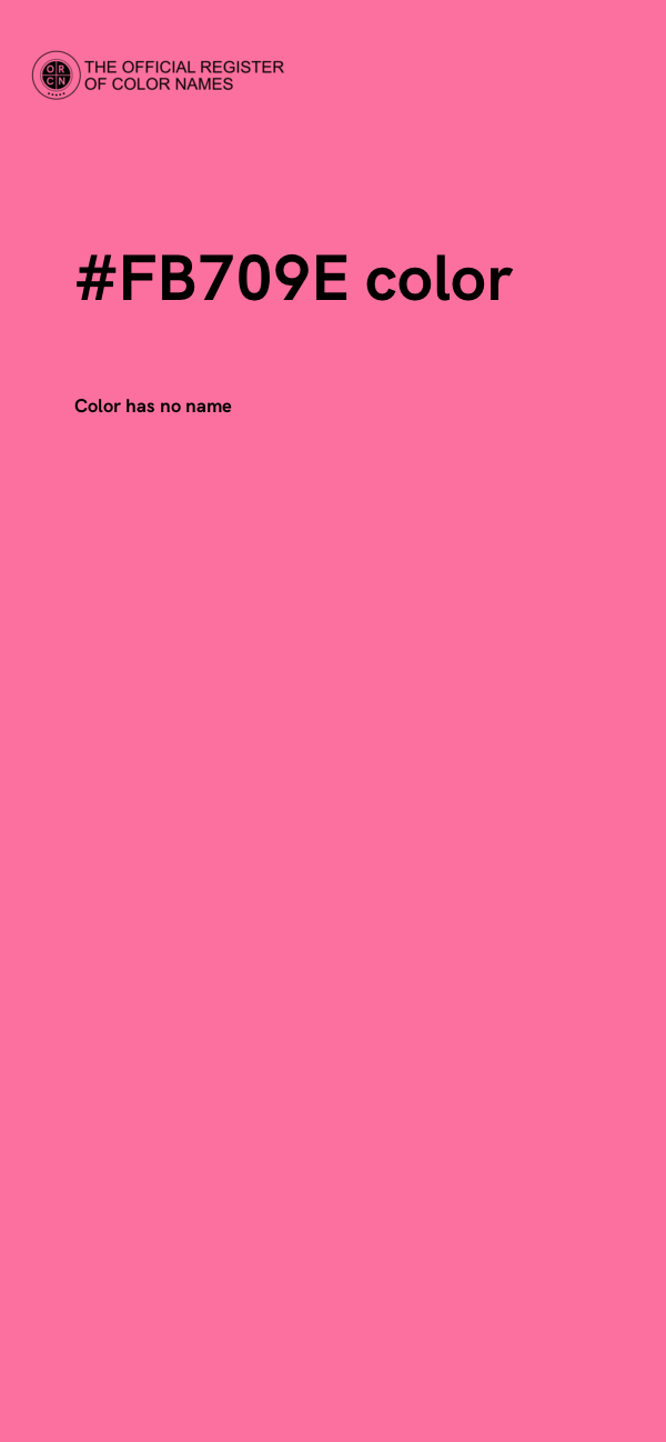 #FB709E color image