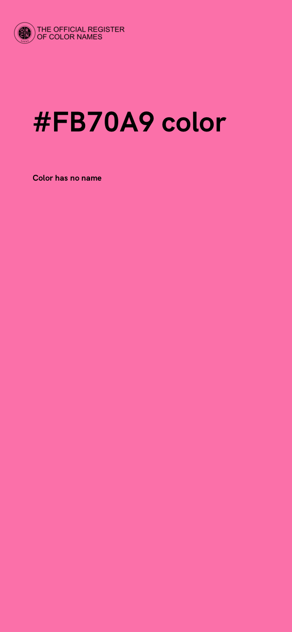 #FB70A9 color image