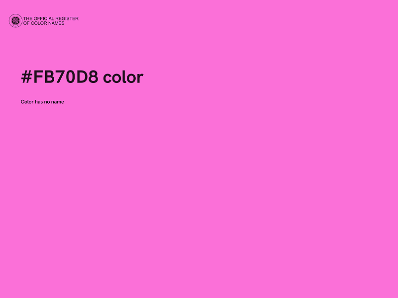 #FB70D8 color image