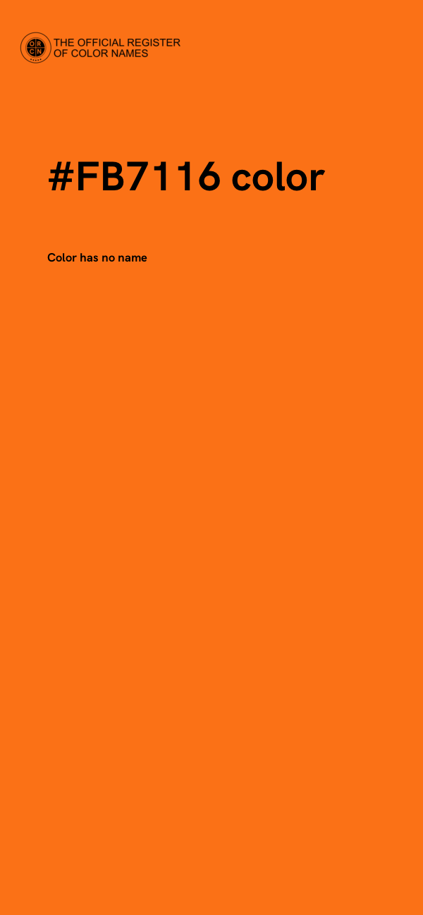 #FB7116 color image