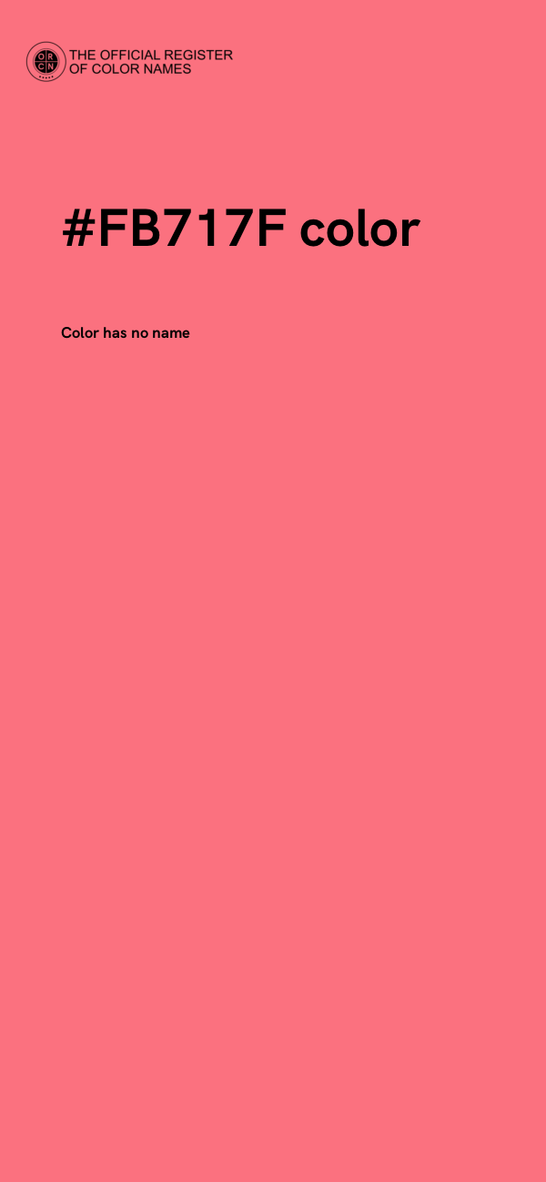 #FB717F color image