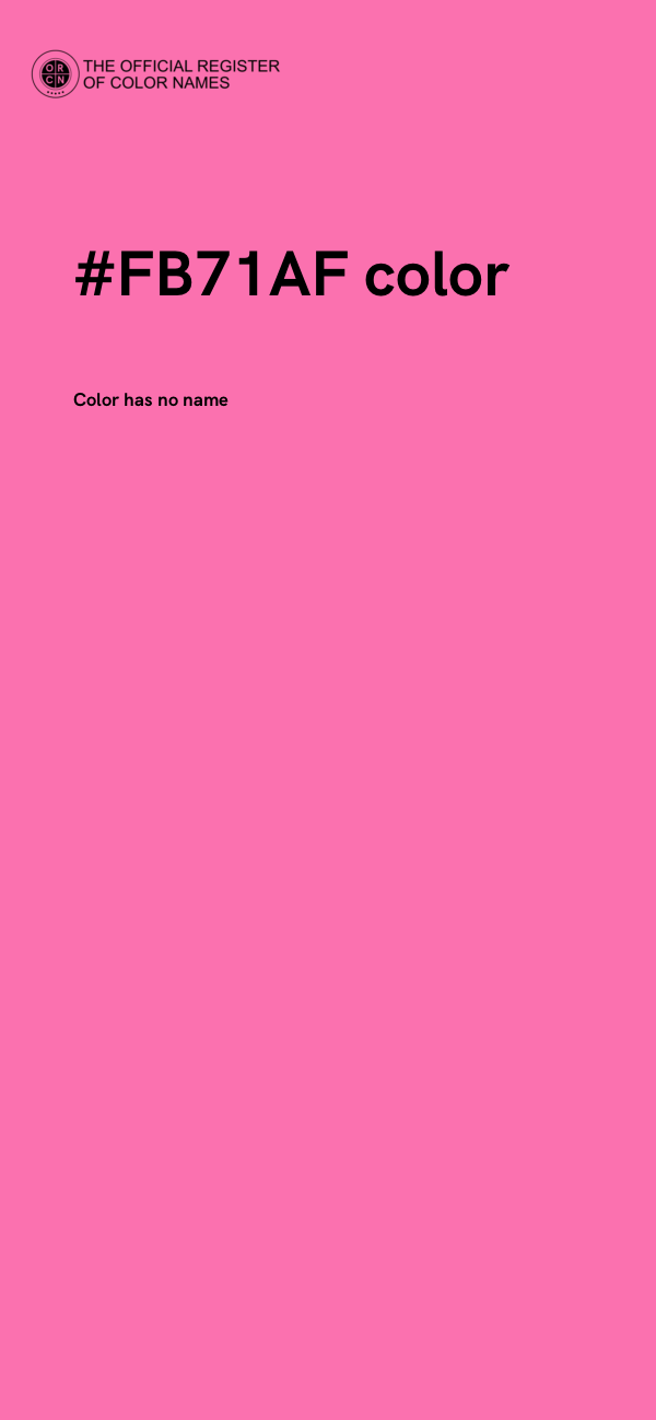 #FB71AF color image