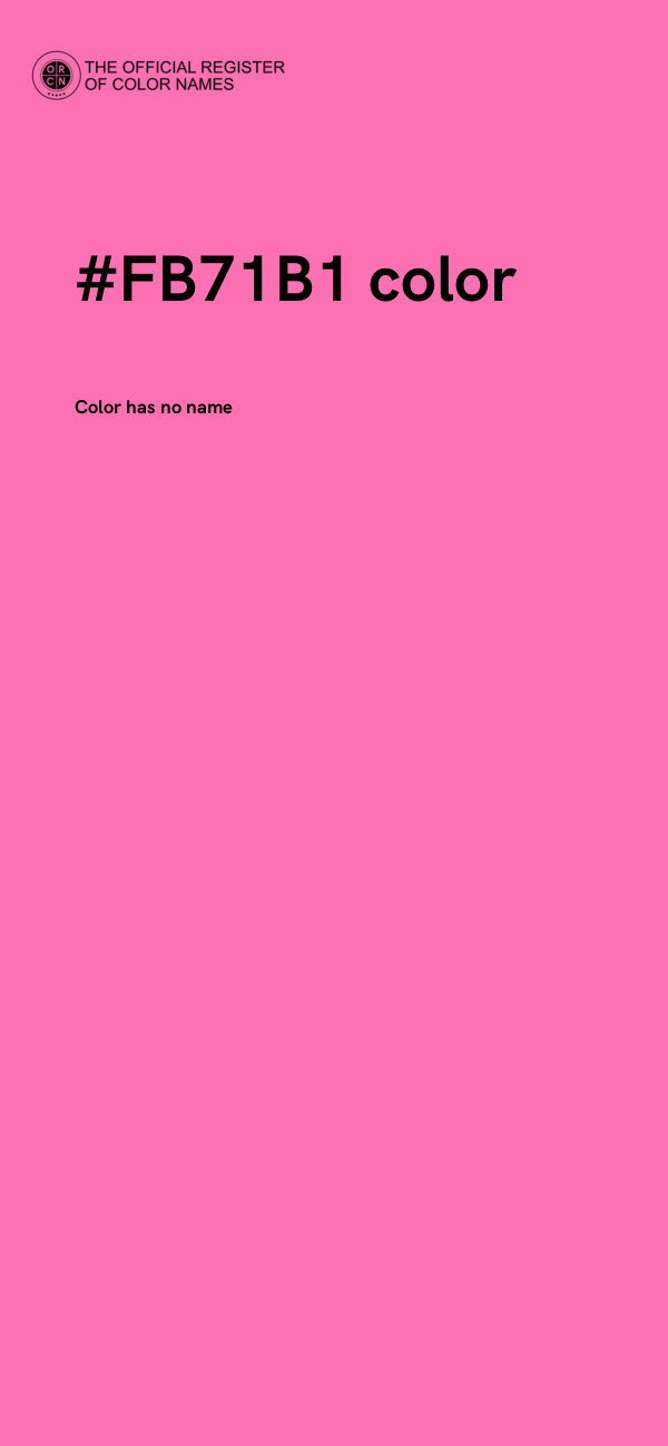 #FB71B1 color image