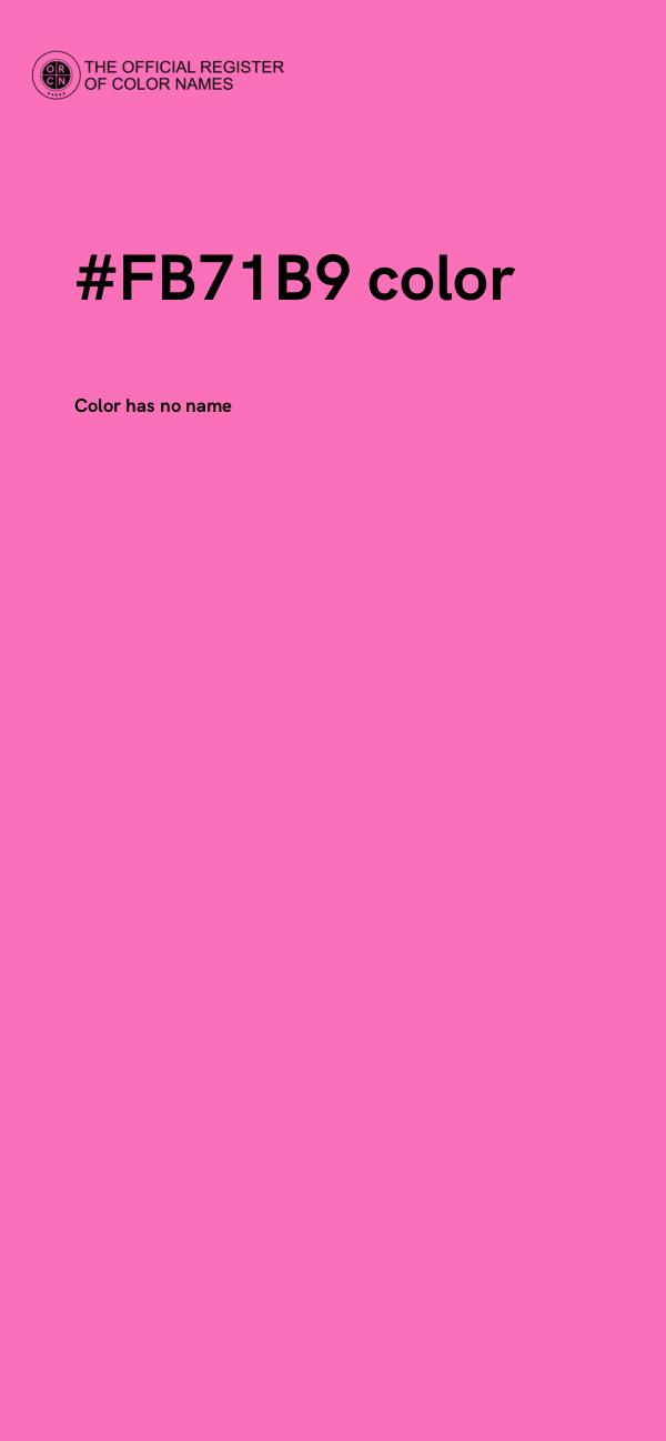 #FB71B9 color image