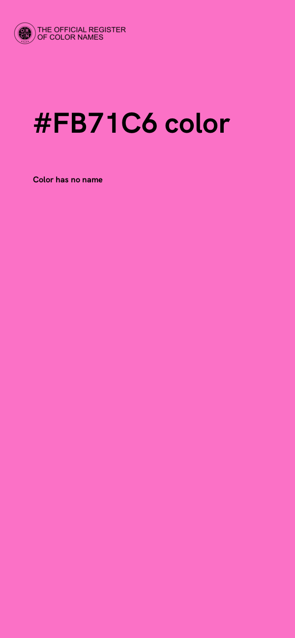 #FB71C6 color image