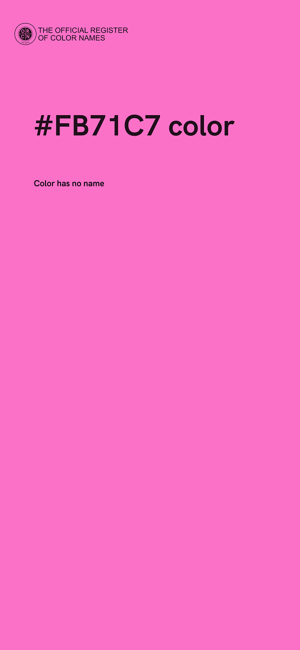 #FB71C7 color image
