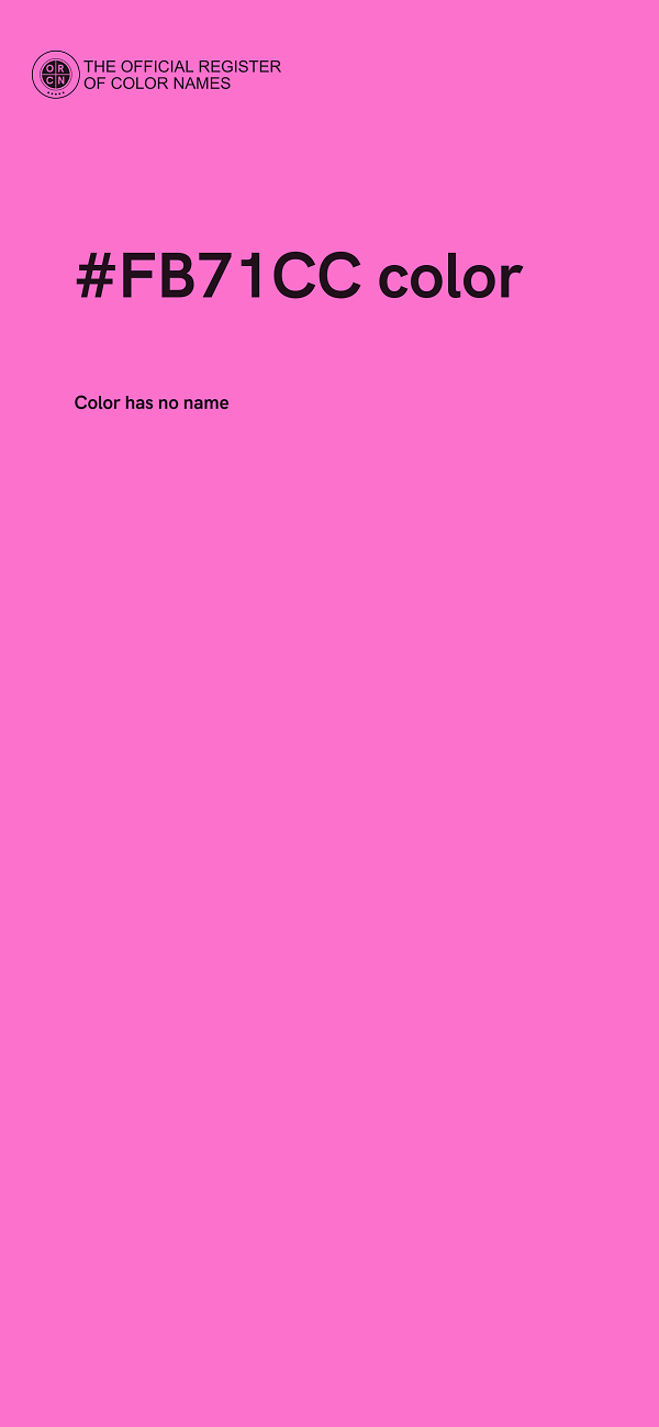 #FB71CC color image