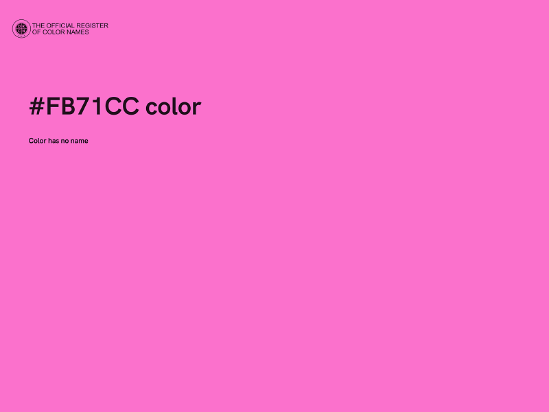 #FB71CC color image