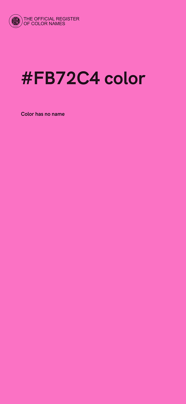 #FB72C4 color image