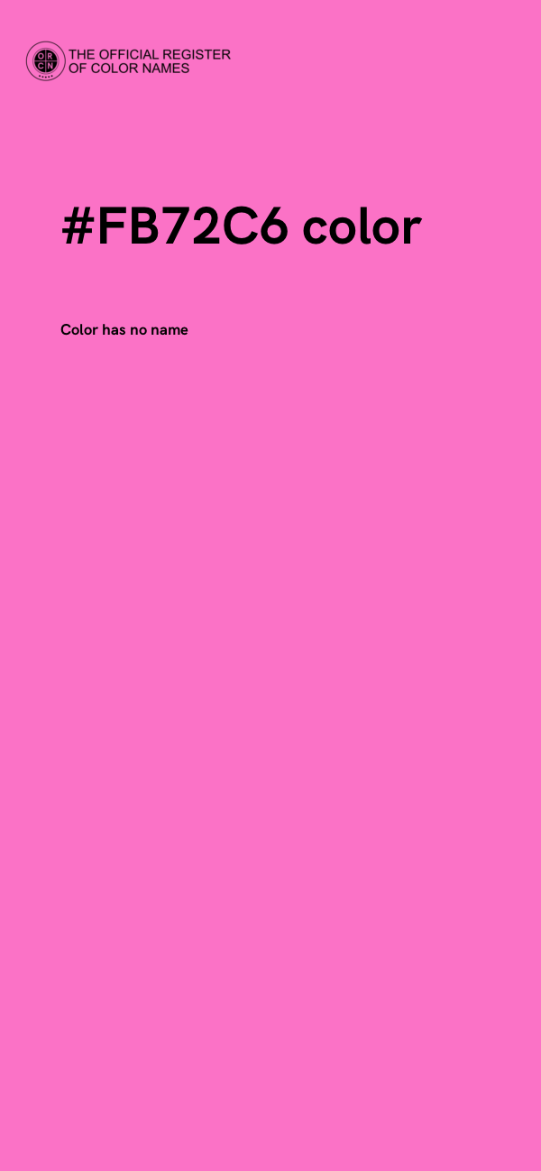 #FB72C6 color image