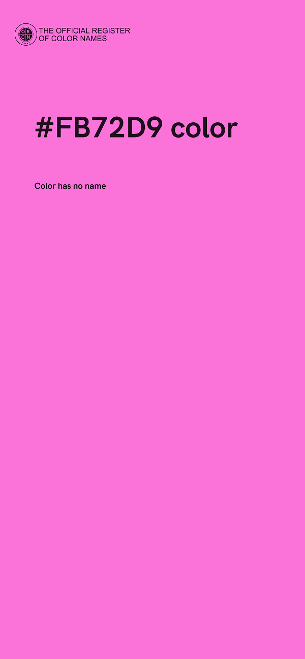 #FB72D9 color image