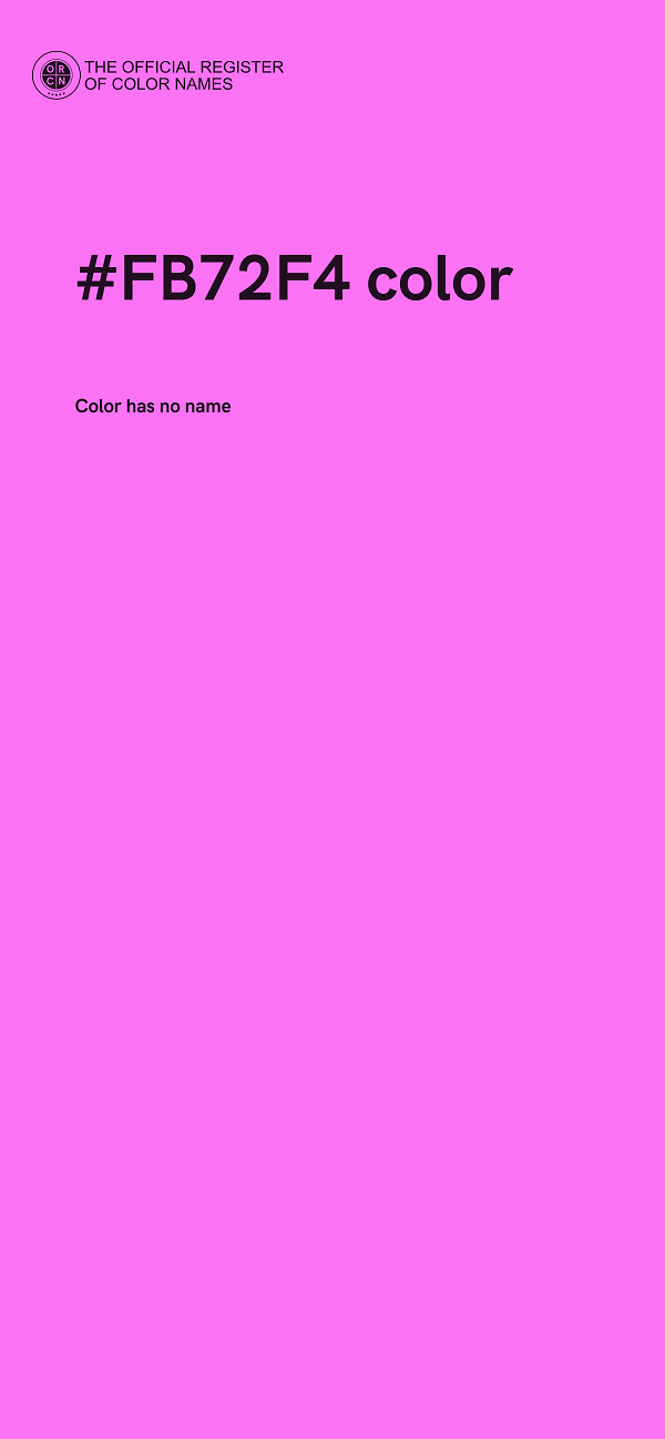 #FB72F4 color image