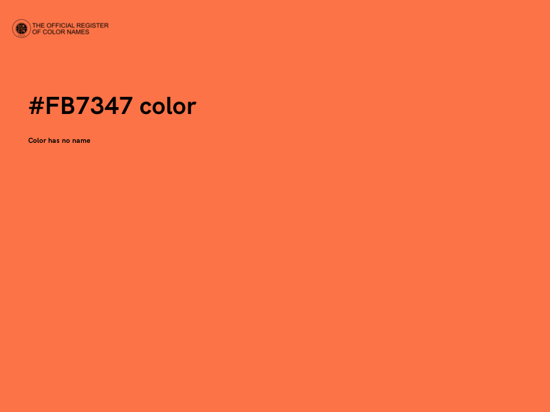 #FB7347 color image