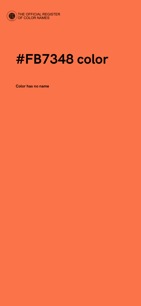 #FB7348 color image