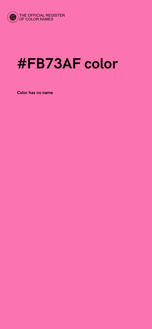 #FB73AF color image