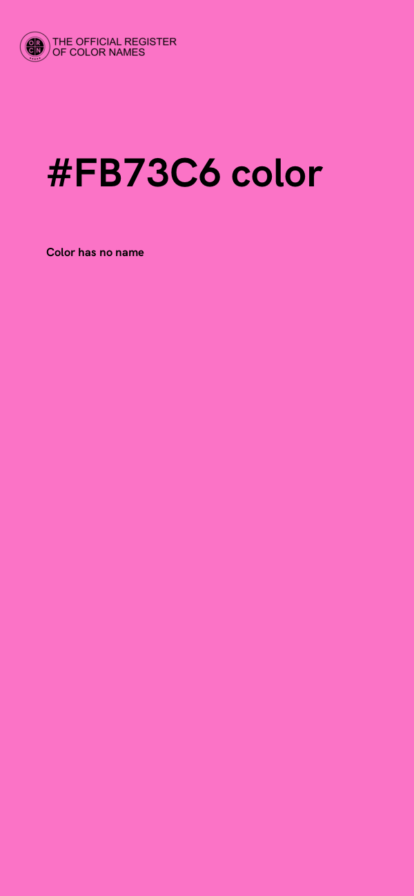 #FB73C6 color image