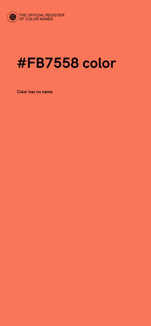 #FB7558 color image