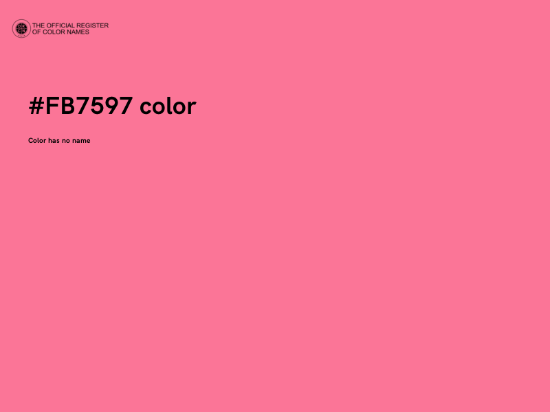 #FB7597 color image