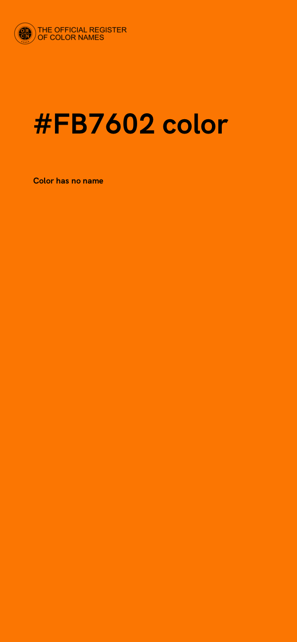 #FB7602 color image