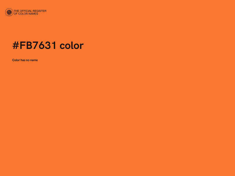 #FB7631 color image