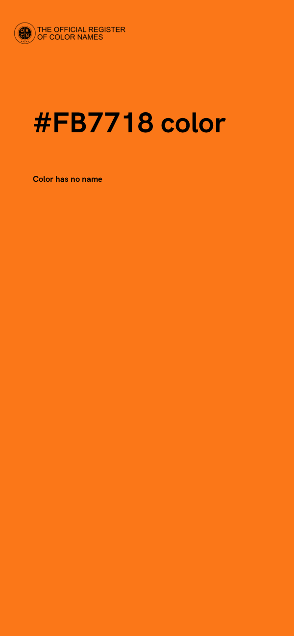 #FB7718 color image