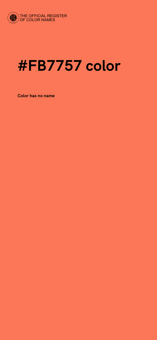 #FB7757 color image