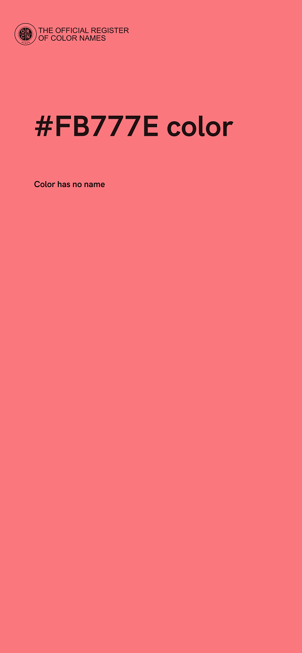 #FB777E color image
