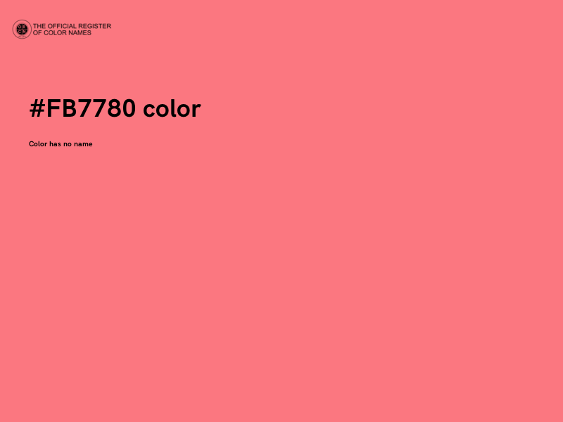 #FB7780 color image