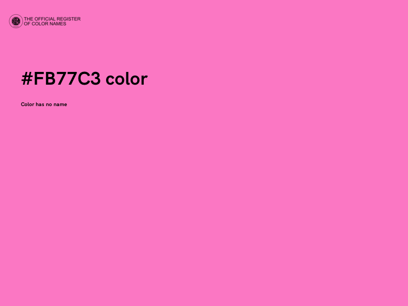 #FB77C3 color image