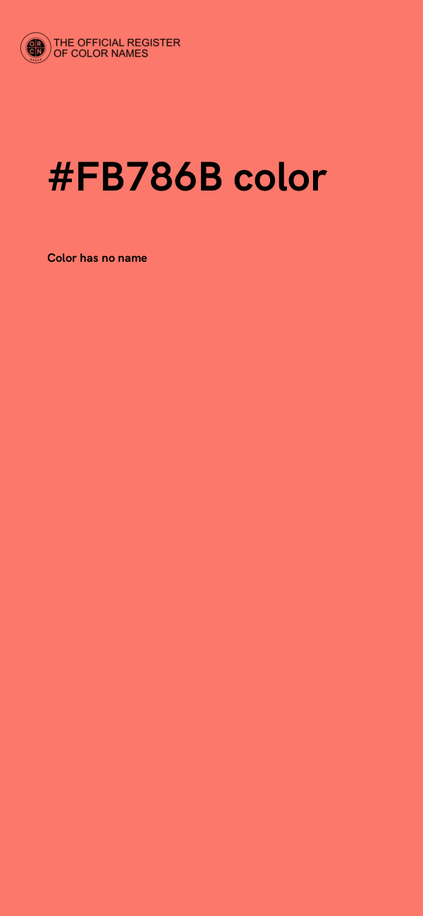 #FB786B color image