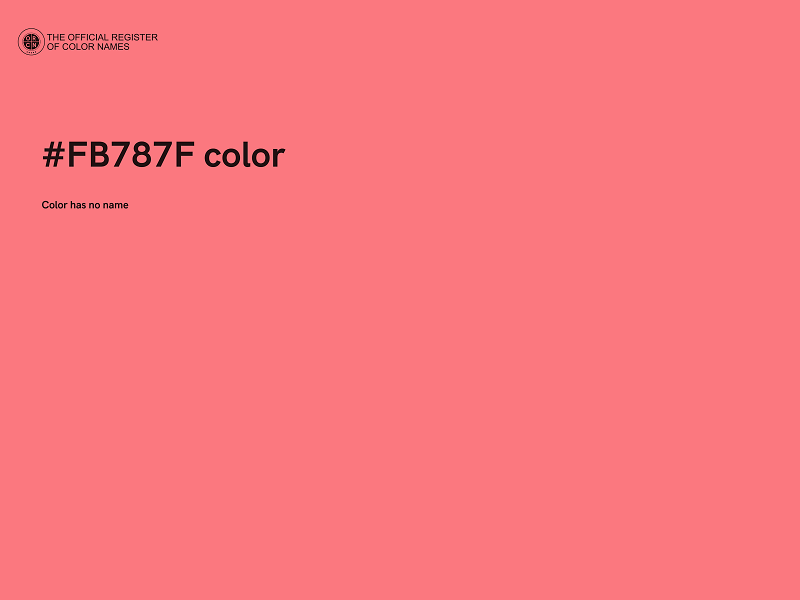 #FB787F color image