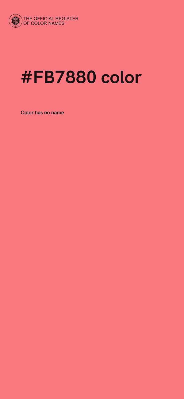 #FB7880 color image