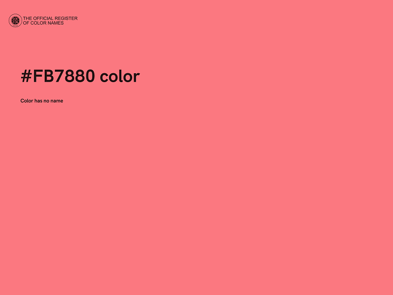 #FB7880 color image