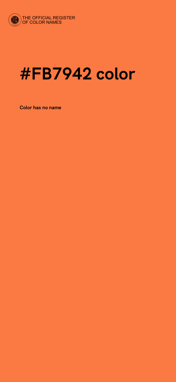 #FB7942 color image