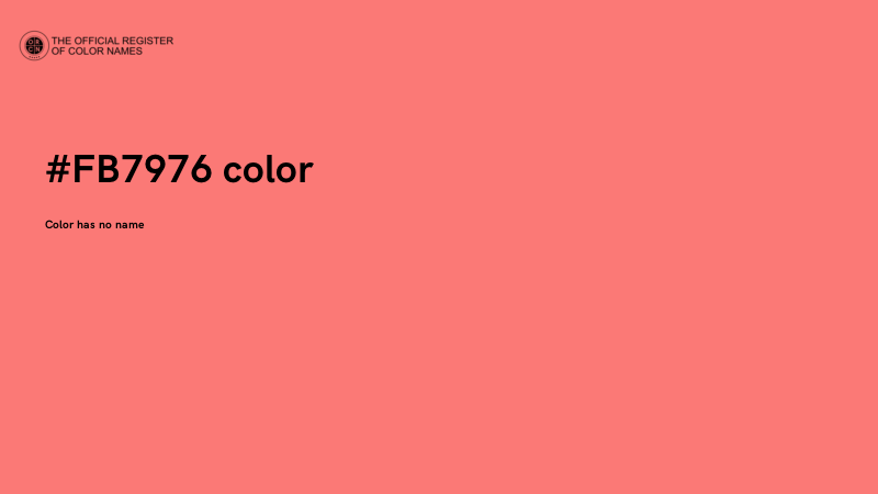 #FB7976 color image