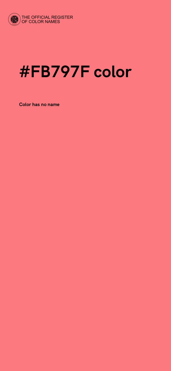 #FB797F color image