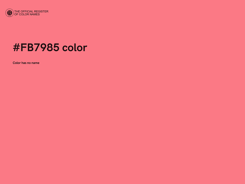#FB7985 color image