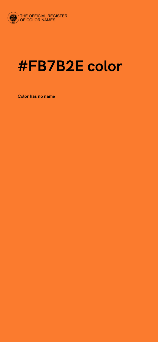#FB7B2E color image