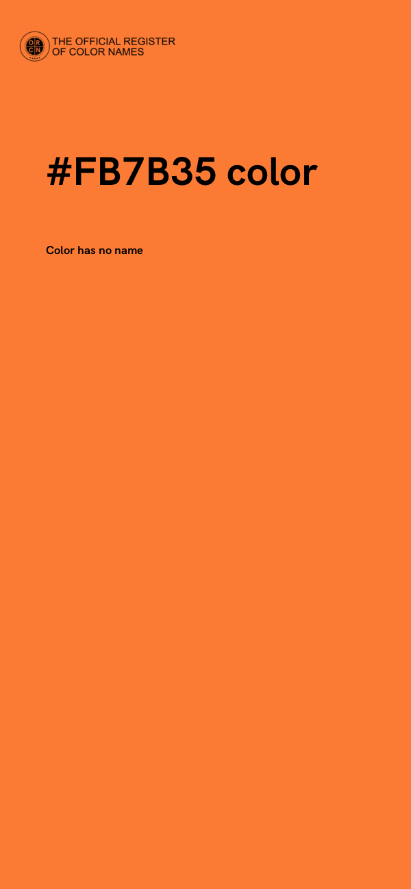 #FB7B35 color image