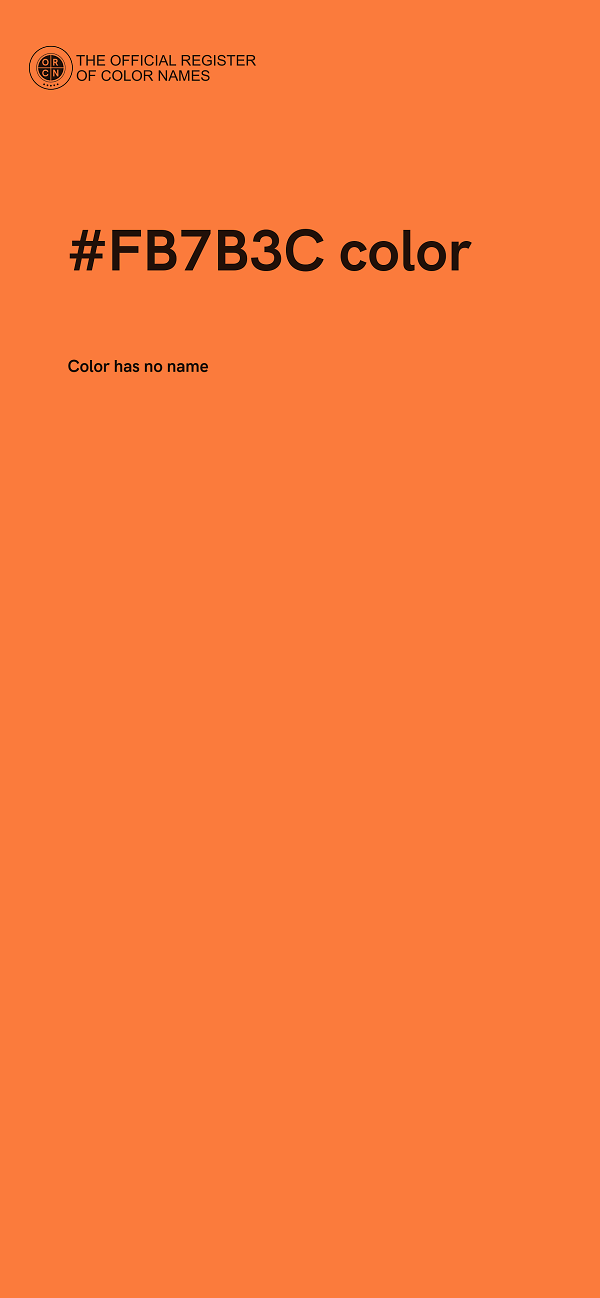 #FB7B3C color image