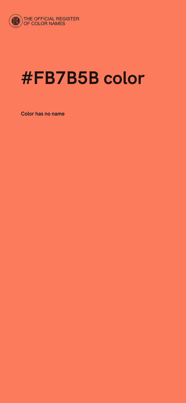 #FB7B5B color image
