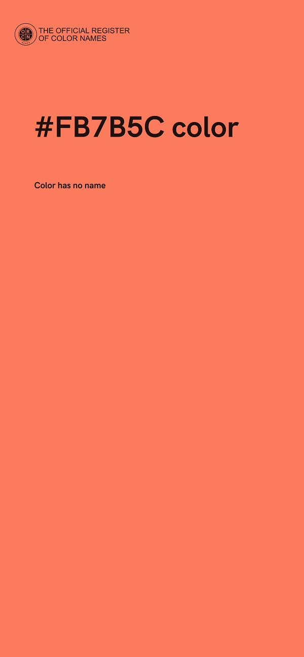 #FB7B5C color image
