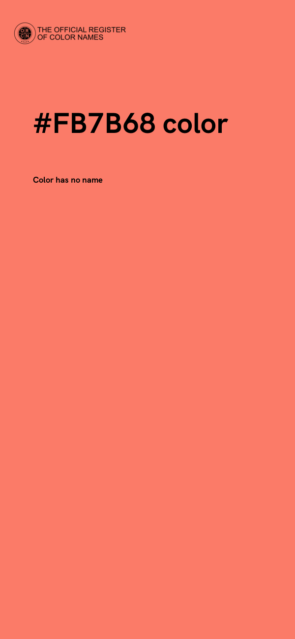 #FB7B68 color image