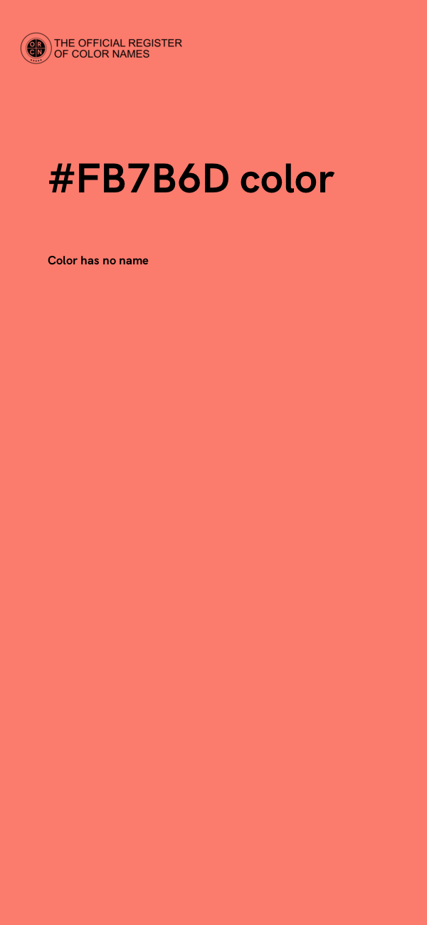 #FB7B6D color image