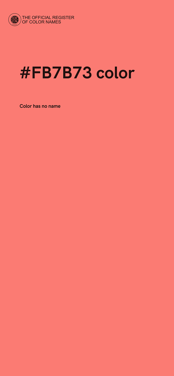 #FB7B73 color image