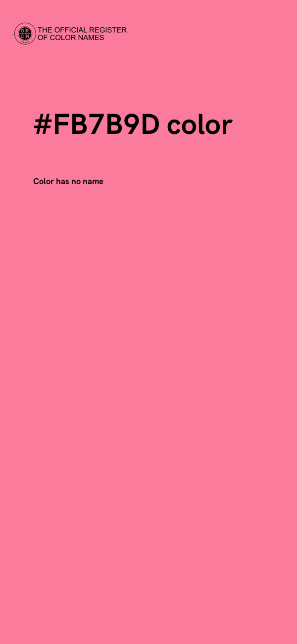 #FB7B9D color image
