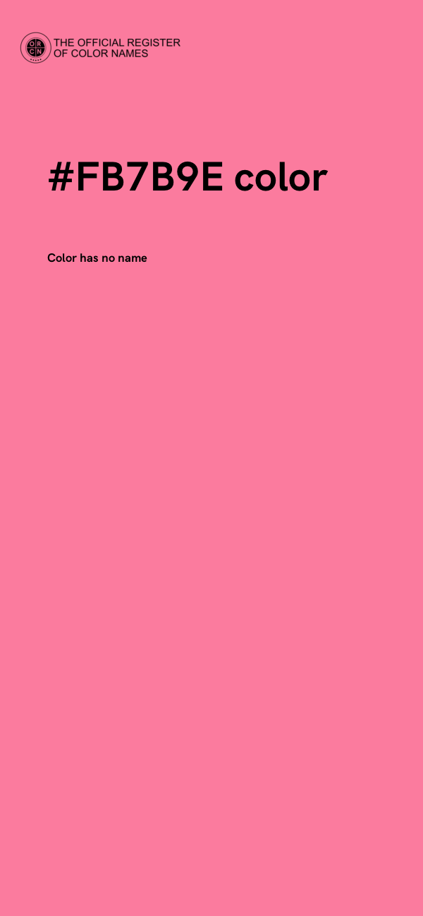 #FB7B9E color image