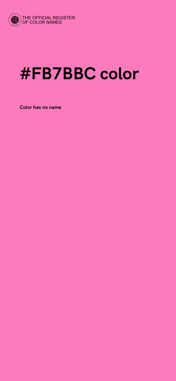 #FB7BBC color image