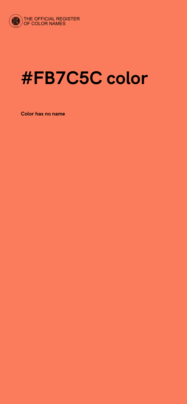 #FB7C5C color image