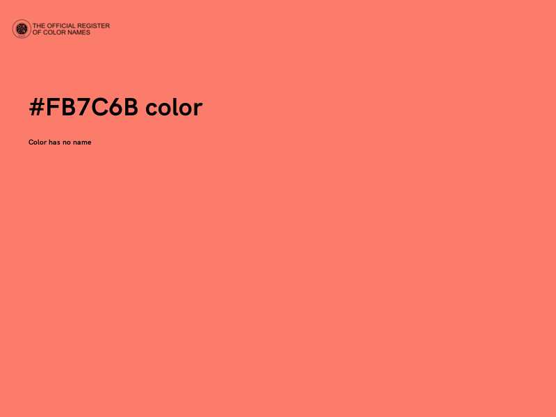 #FB7C6B color image